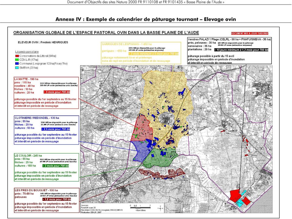Plaine de l Aude» Annexe IV : Exemple