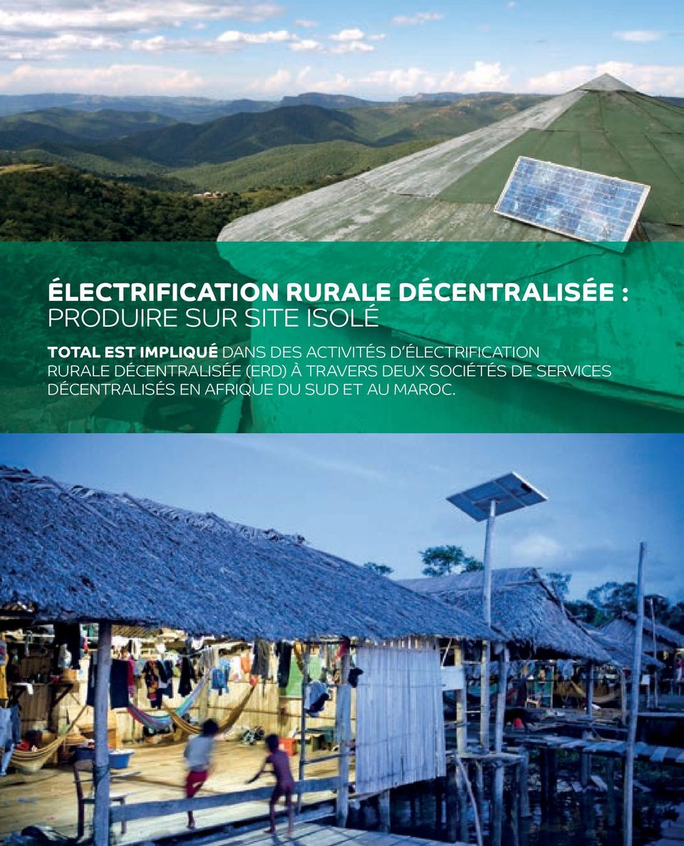 électrification rurale DécEnTrALiséE (ErD) à TrAVErs DEUX