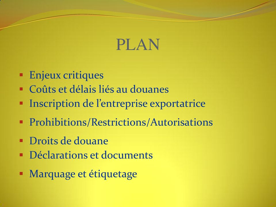 Prohibitions/Restrictions/Autorisations Droits de