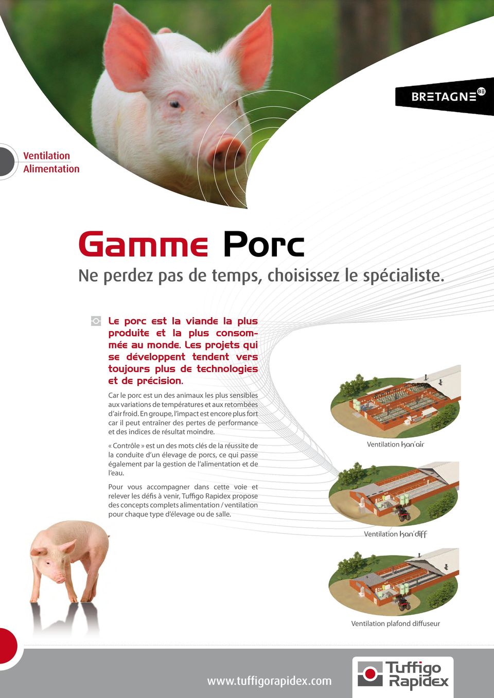Car le porc est un des animaux les plus sensibles aux variations de températures et aux retombées d air froid.