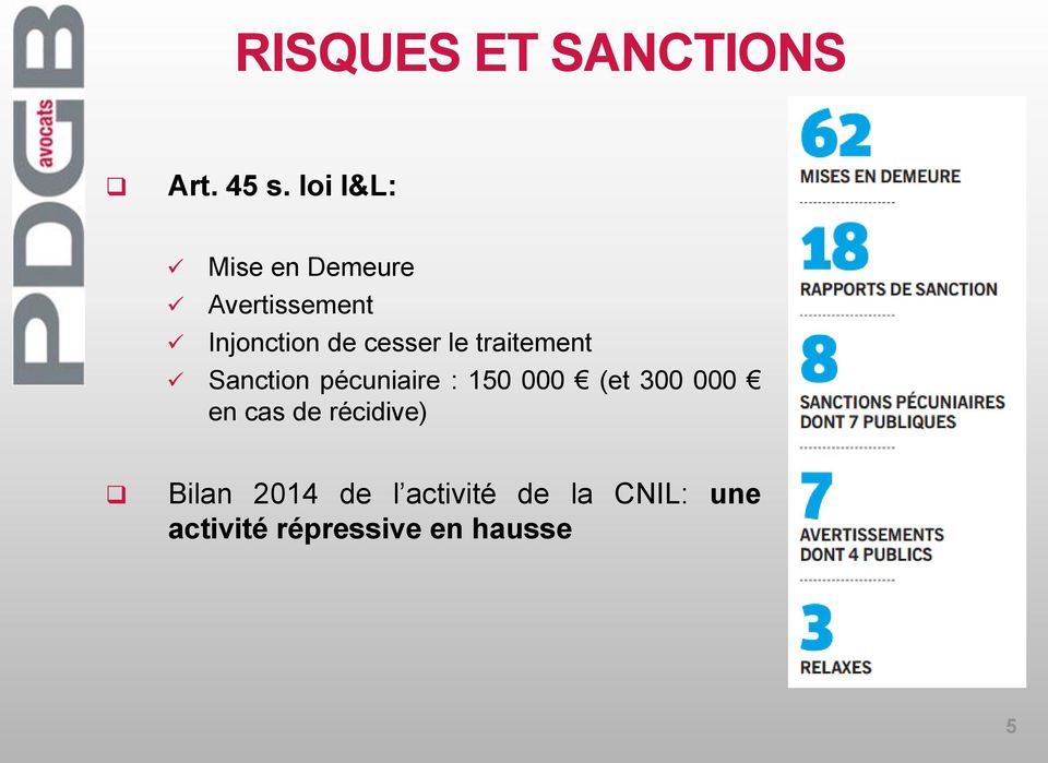 le traitement Sanction pécuniaire : 150 000 (et 300 000 en