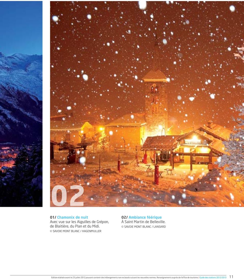 SAVOIE Mont Blanc / lansard Edition réalisée avant le 23 juillet 2012 pouvant contenir des
