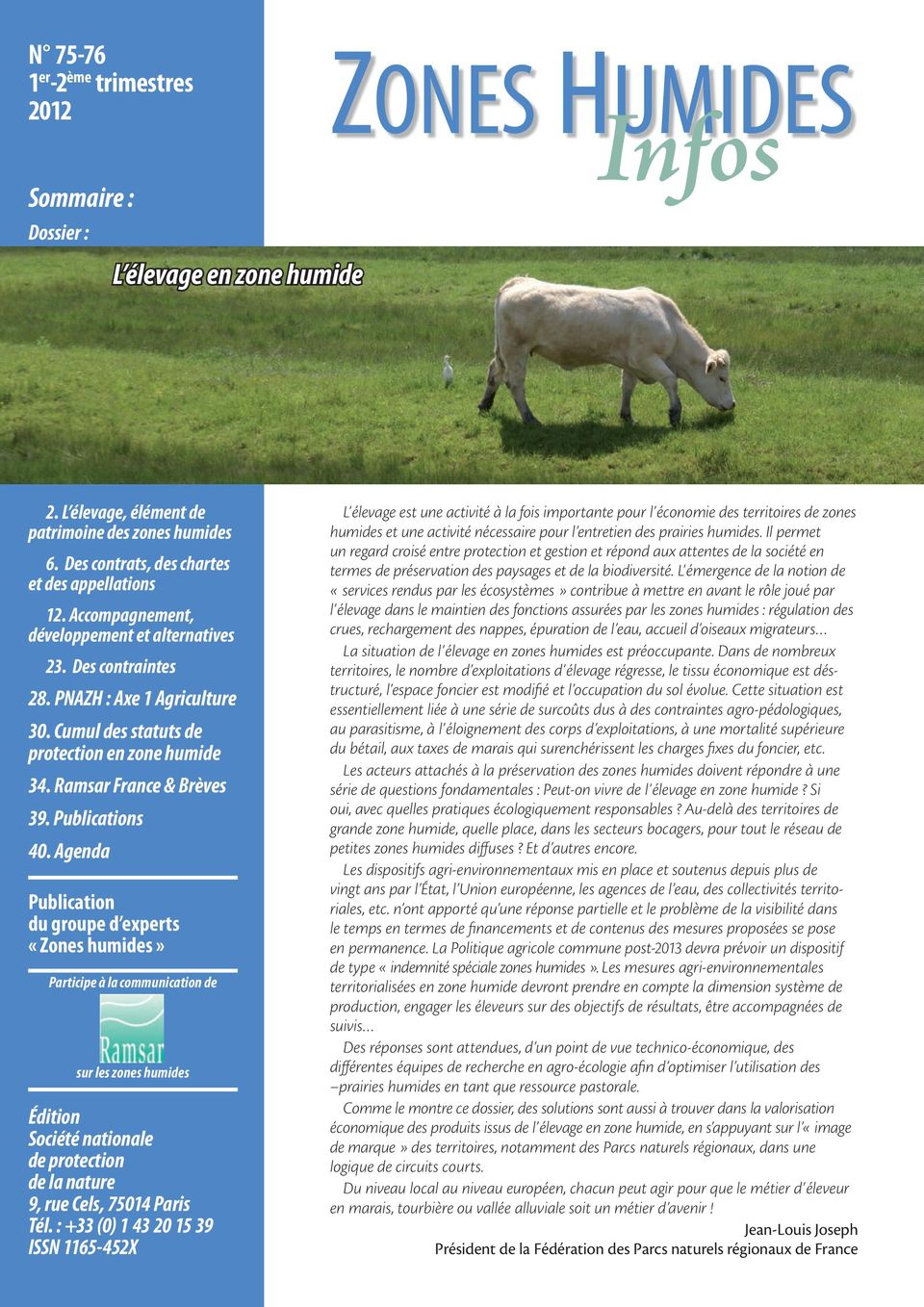 Ramsar France & Brèves 39. Publications 40.