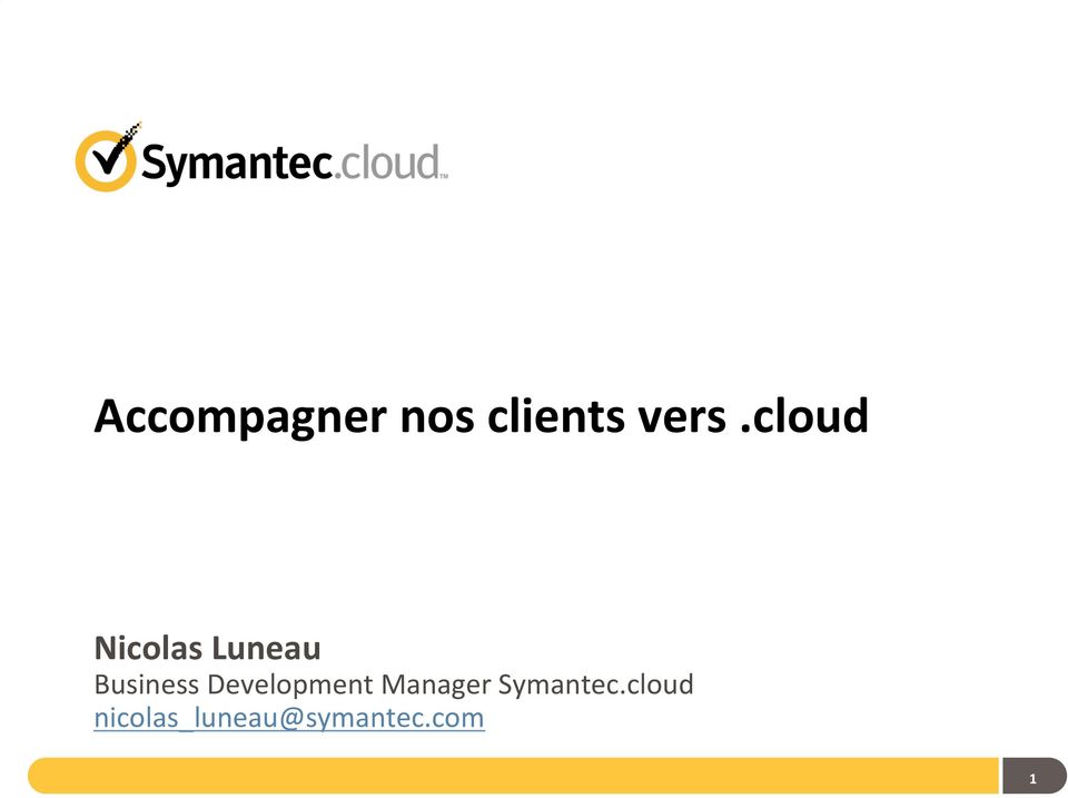 Development Manager Symantec.