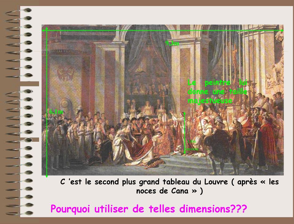 plus grand tableau du Louvre ( après «les