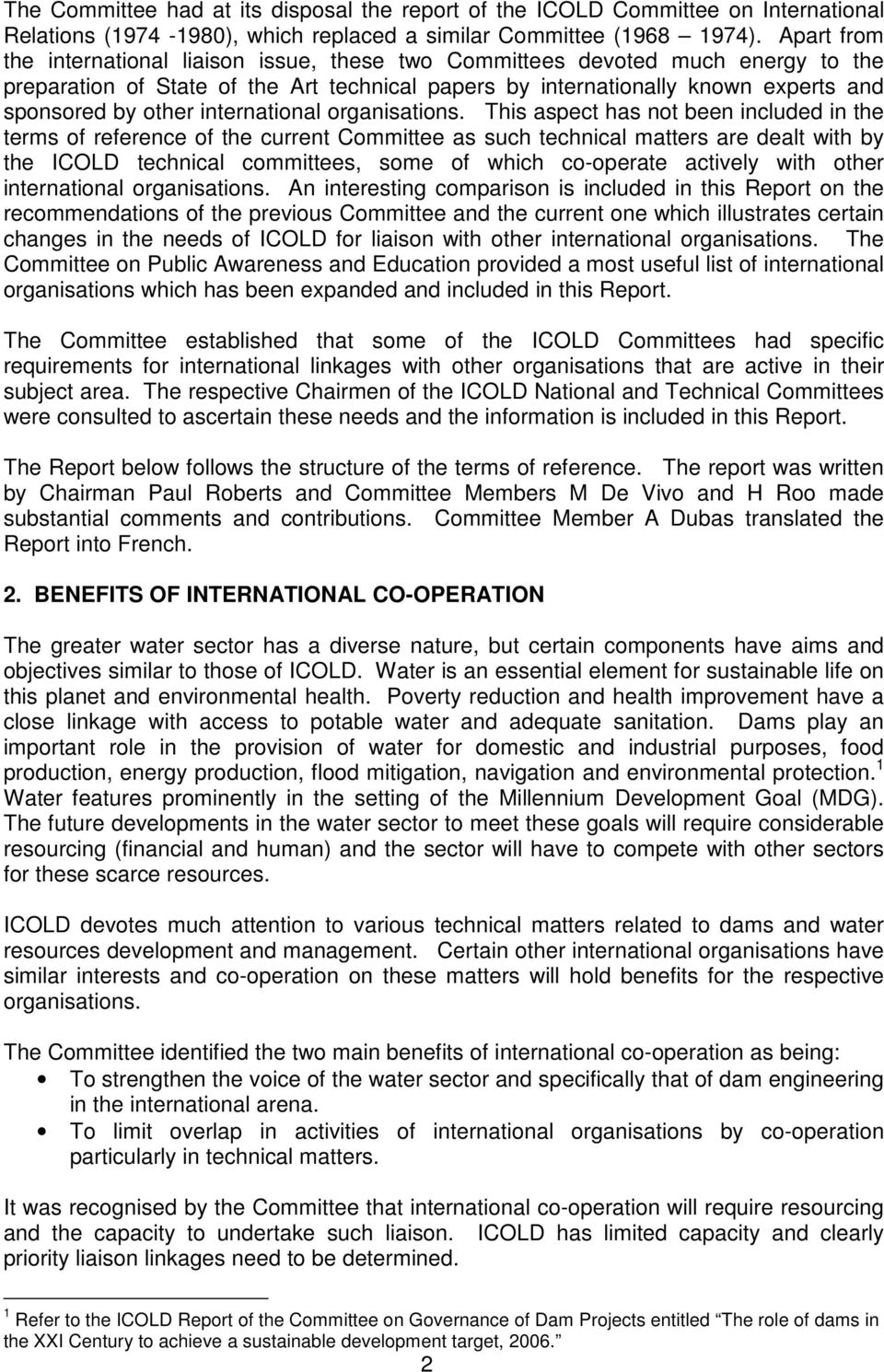 international organisations.