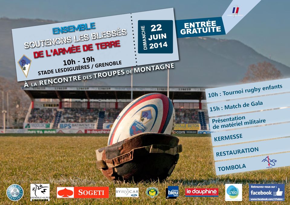 MONTAGNE DIMANCHE ENTRÉE GRATUITE 10h : Tournoi rugby enfants 15h :