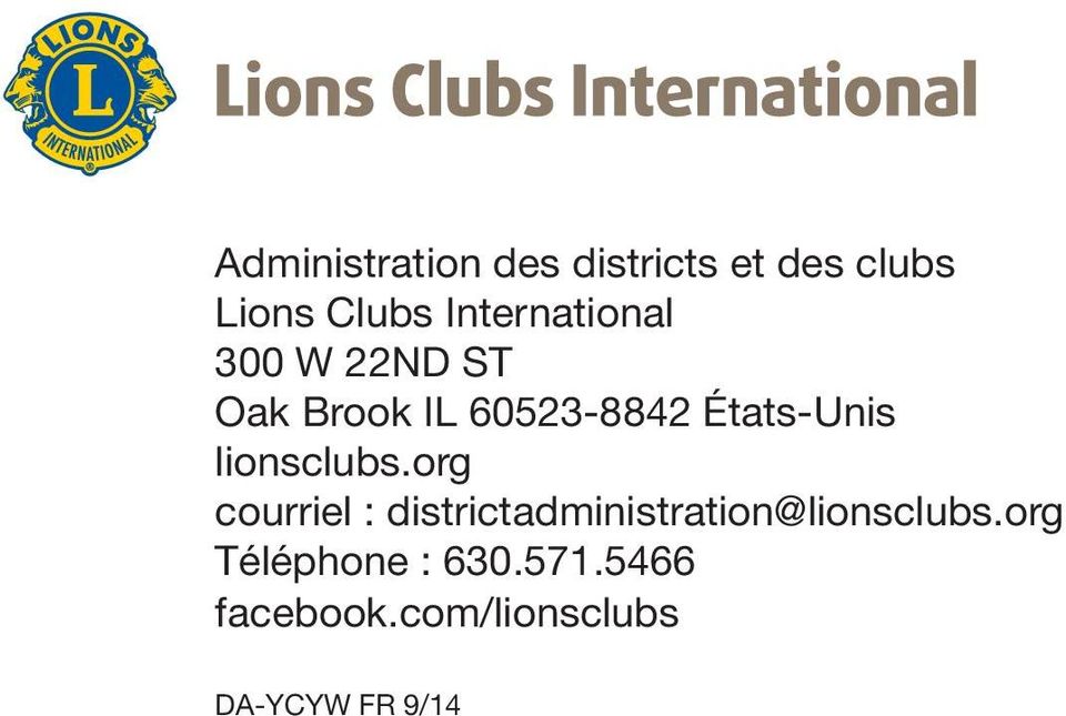 États-Unis lionsclubs.