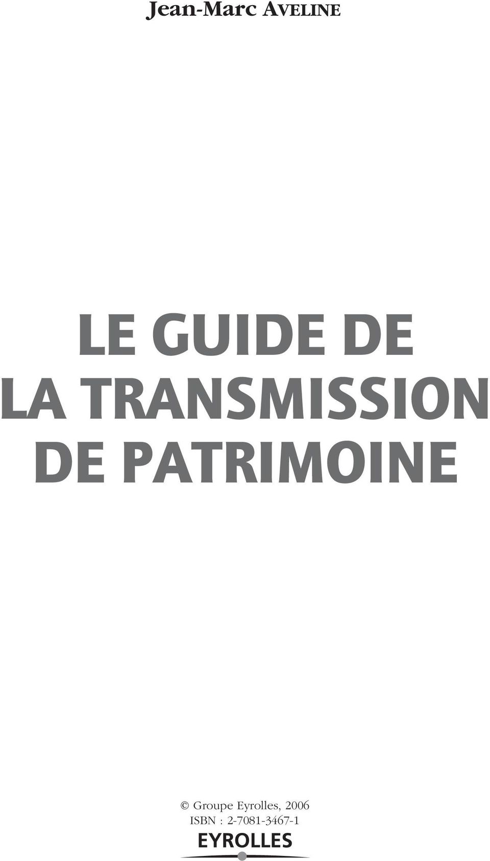 DE PATRIMOINE Groupe