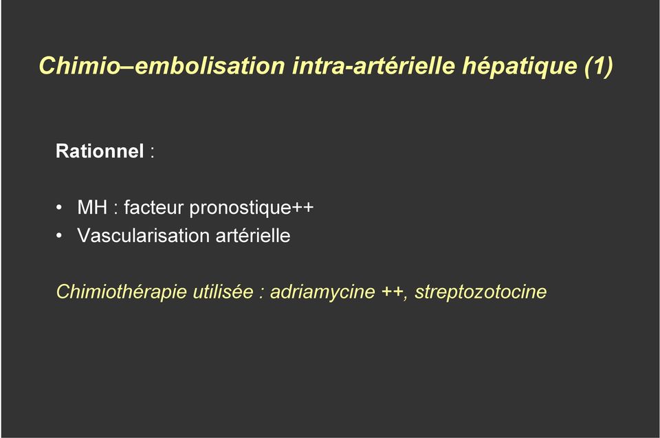 pronostique++ Vascularisation artérielle