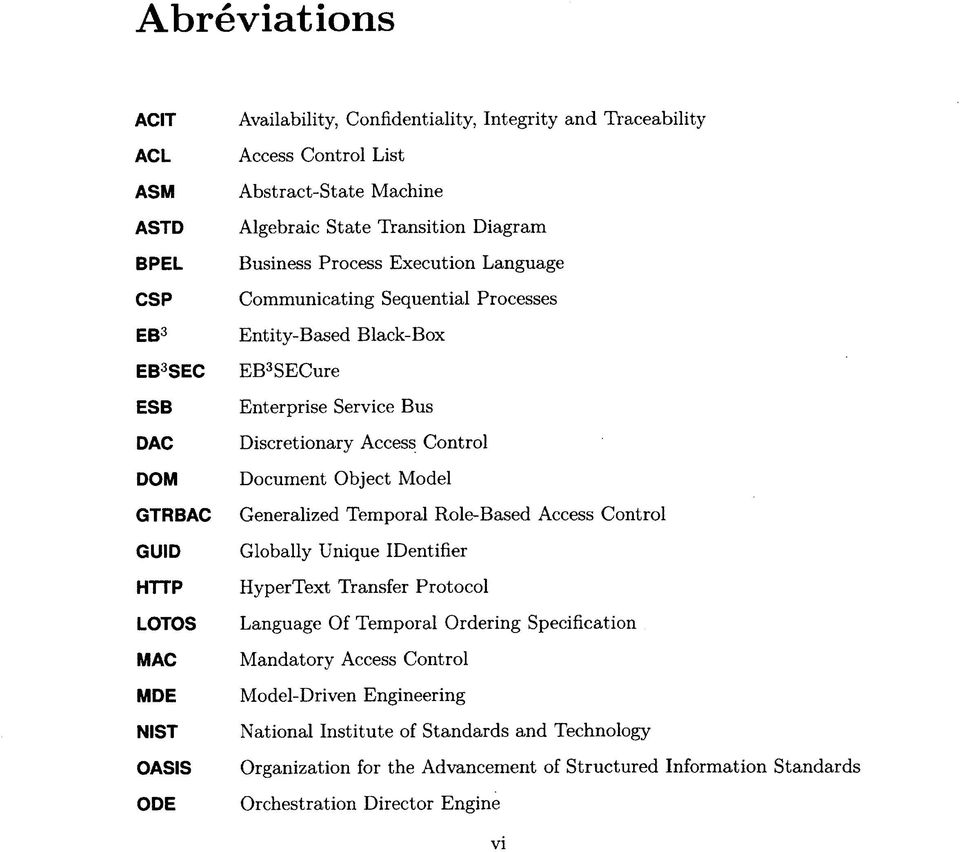 Discretionary Access Control Document Object Model Generalized Temporal Role-Based Access Control Globally Unique IDentifier HyperText Transfer Protocol Language Of Temporal Ordering