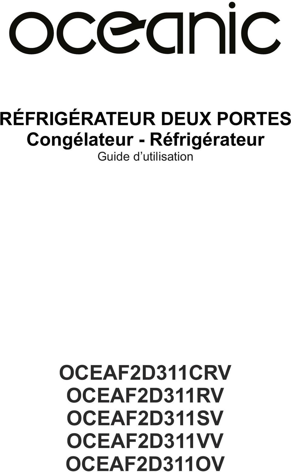 d utilisation OCEAF2D311CRV