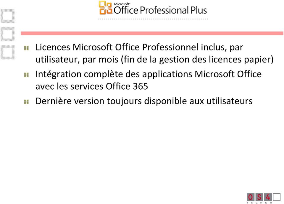 Intégration complète des applications Microsoft Office avec