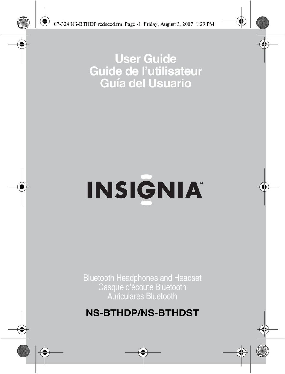 Guide Guide de l utilisateur Guía del Usuario