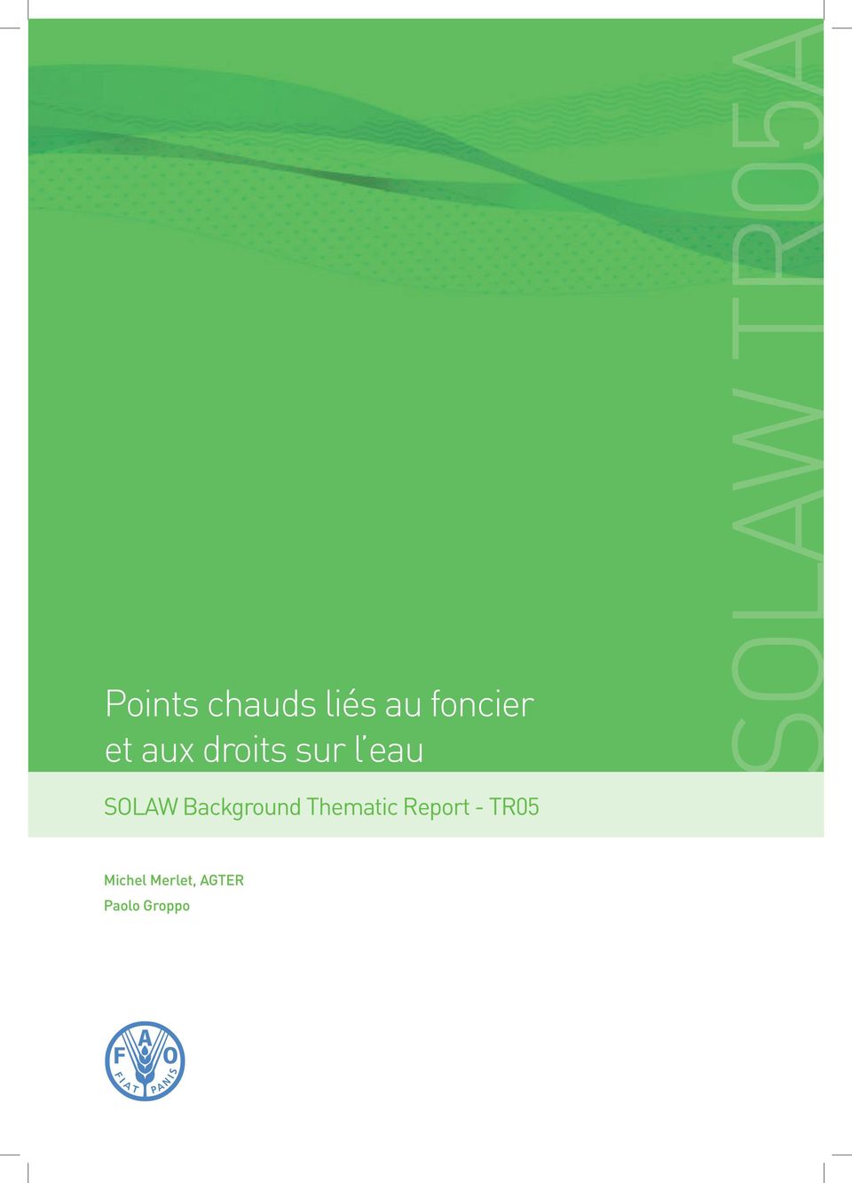 Background Thematic Report - TR05