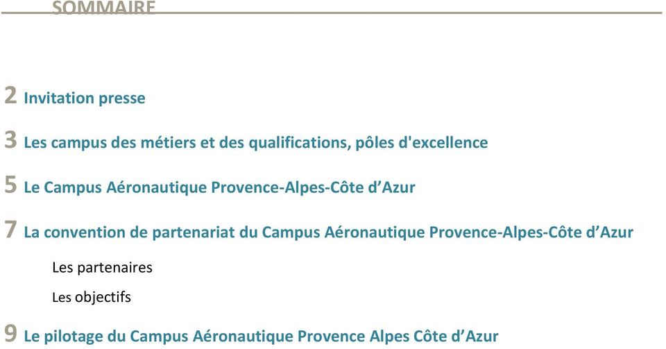 convention de partenariat du Campus Aéronautique Provence-Alpes-Côte d Azur Les