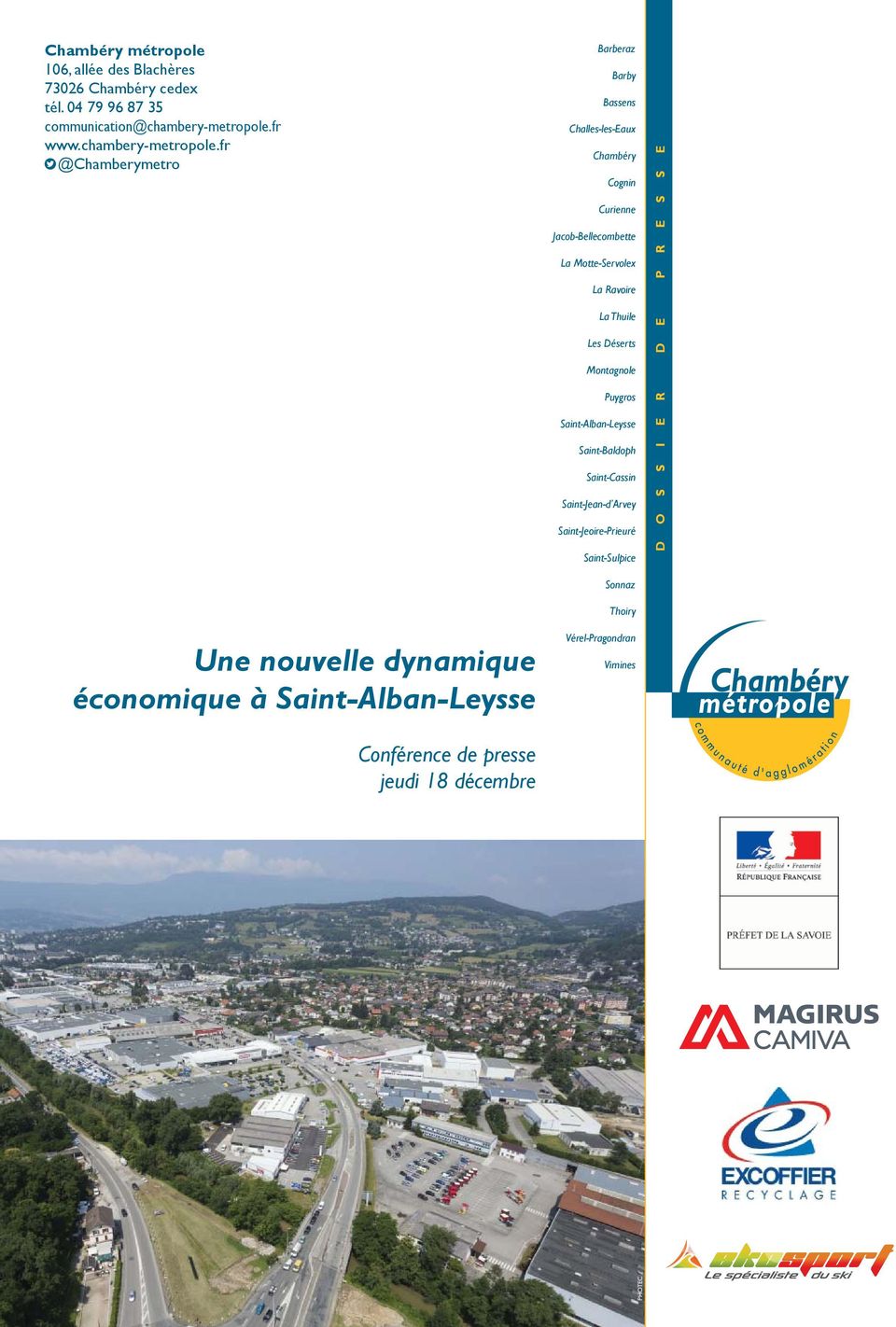 fr @Chamberymetro Une nouvelle dynamique économique à Saint-Alban-Leysse Barberaz Barby Bassens Challes-les-Eaux Chambéry Cognin Curienne