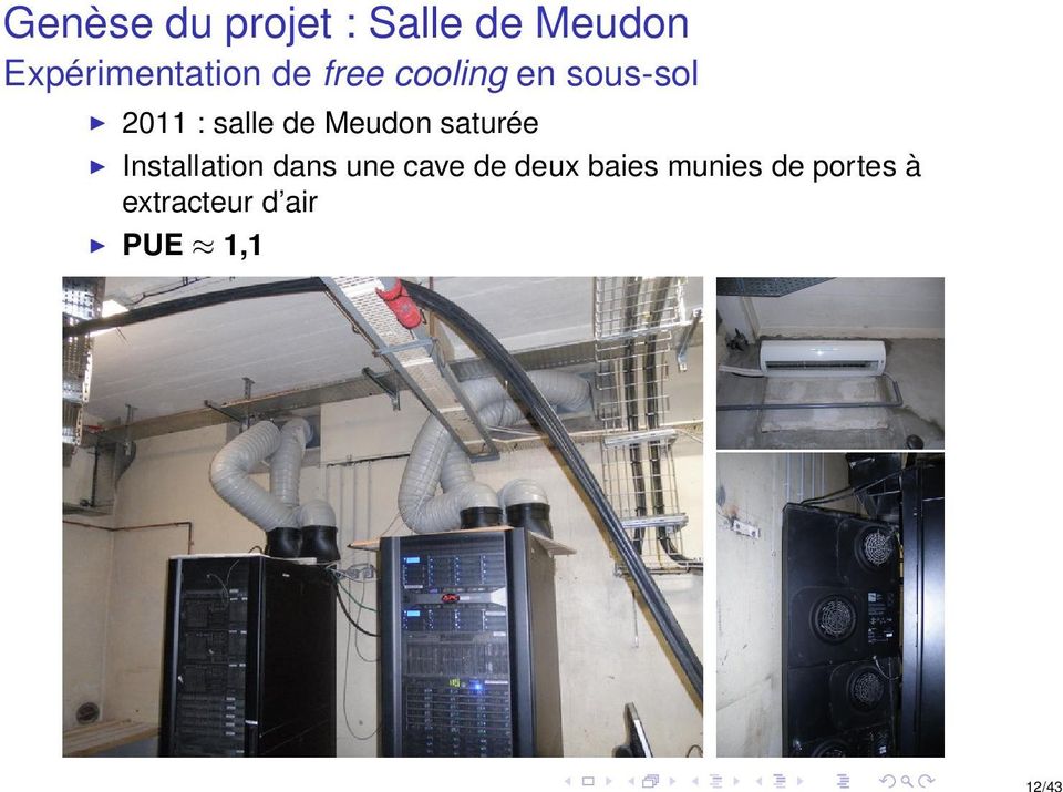 : salle de Meudon saturée Installation dans une