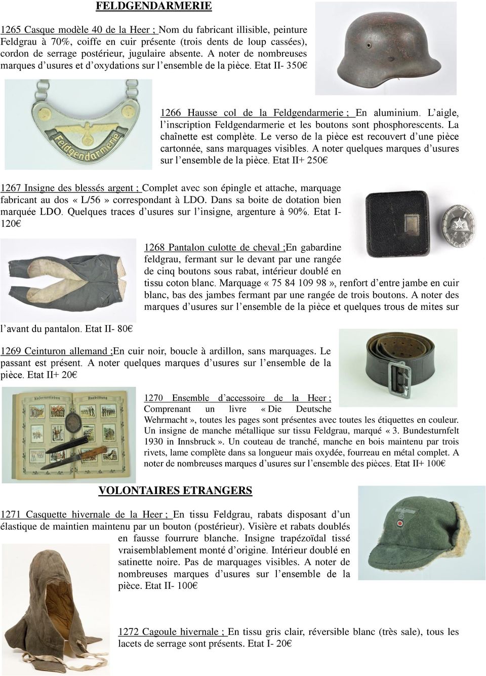 Vente Militaria et souvenirs historiques des armées de l'axe - PDF  Téléchargement Gratuit