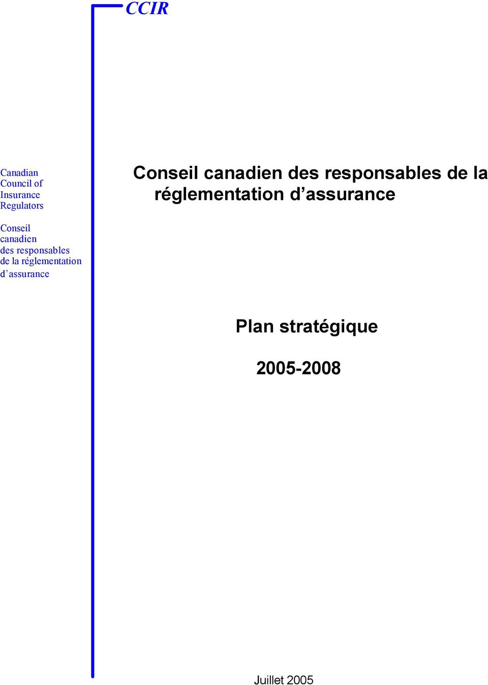 assurance Conseil  assurance Plan stratégique