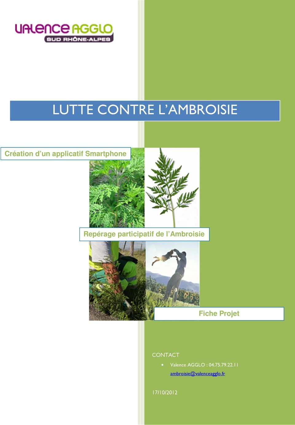 l Ambroisie Fiche Projet CONTACT Valence AGGLO