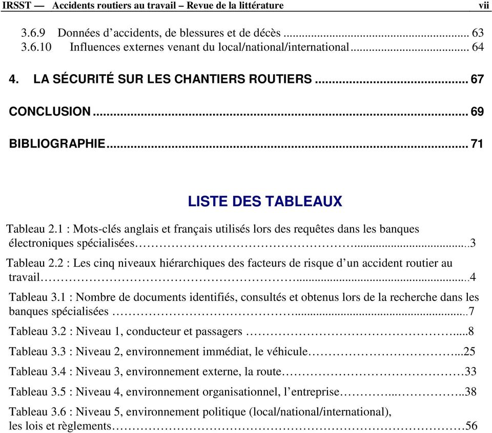 1 : Mots-clés anglais et français utilisés lors des requêtes dans les banques électroniques spécialisées...3 Tableau 2.