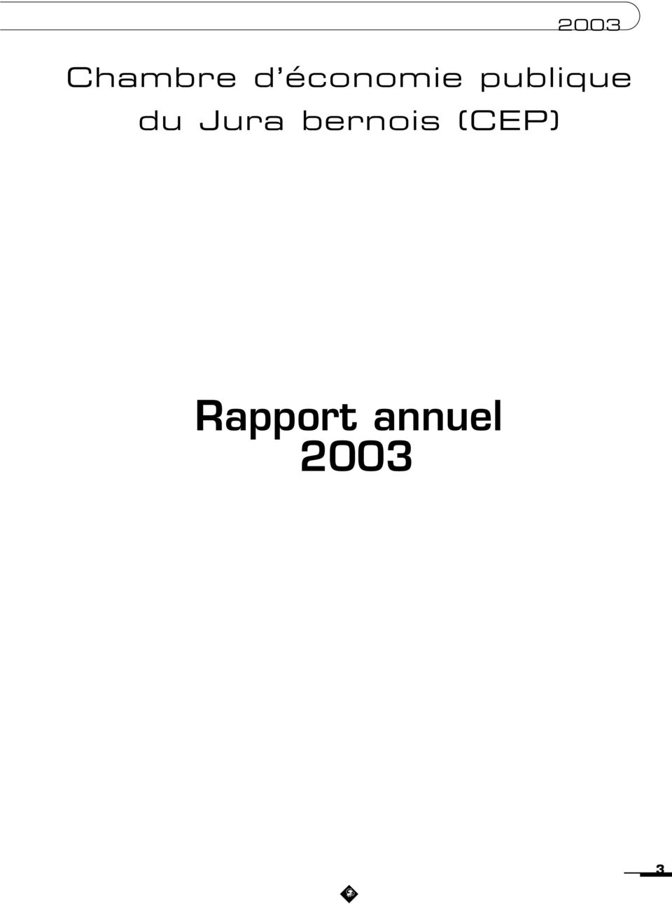 bernois (CEP) 2003