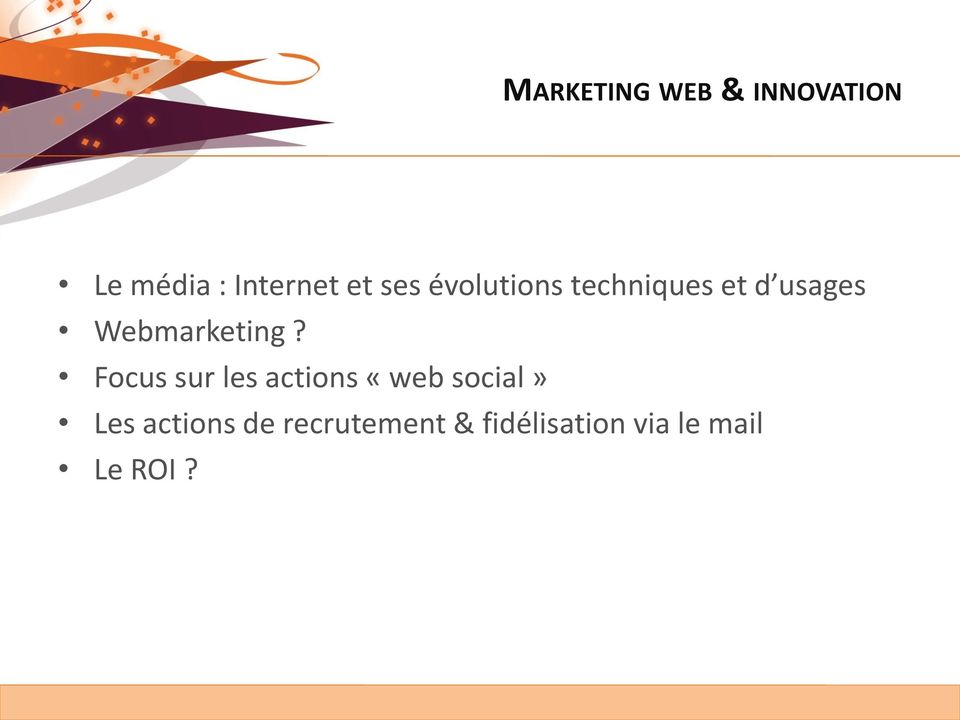 Webmarketing?
