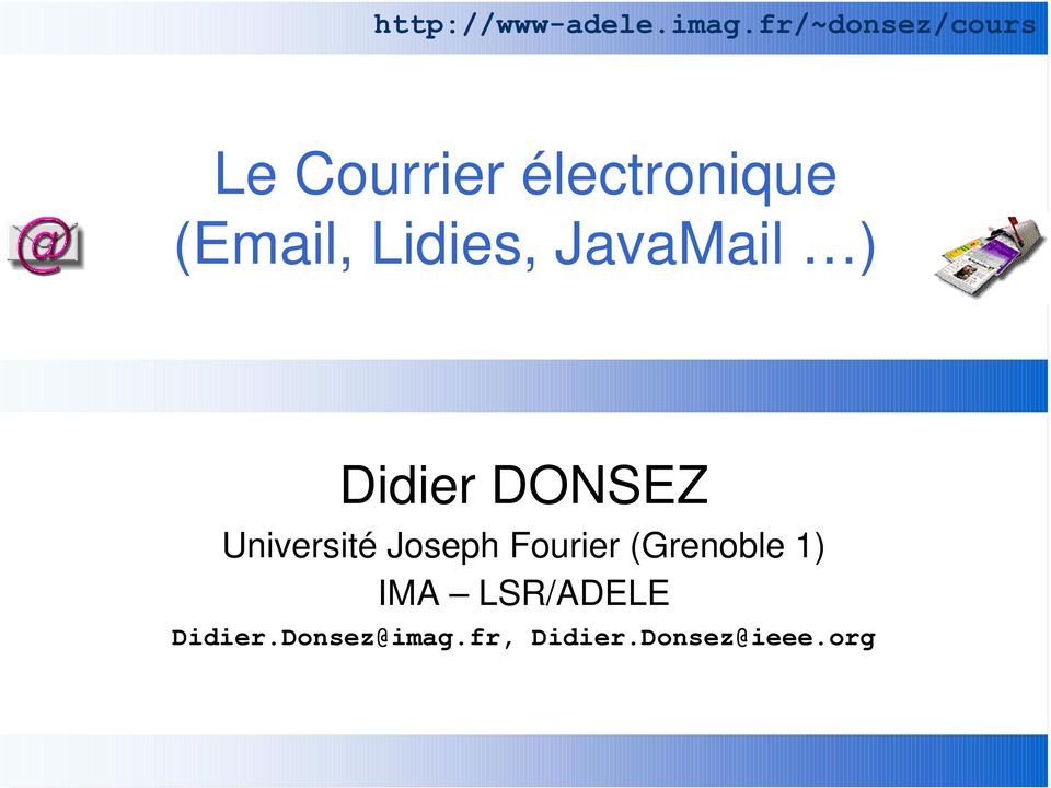 DONSEZ Université Joseph Fourier (Grenoble 1)