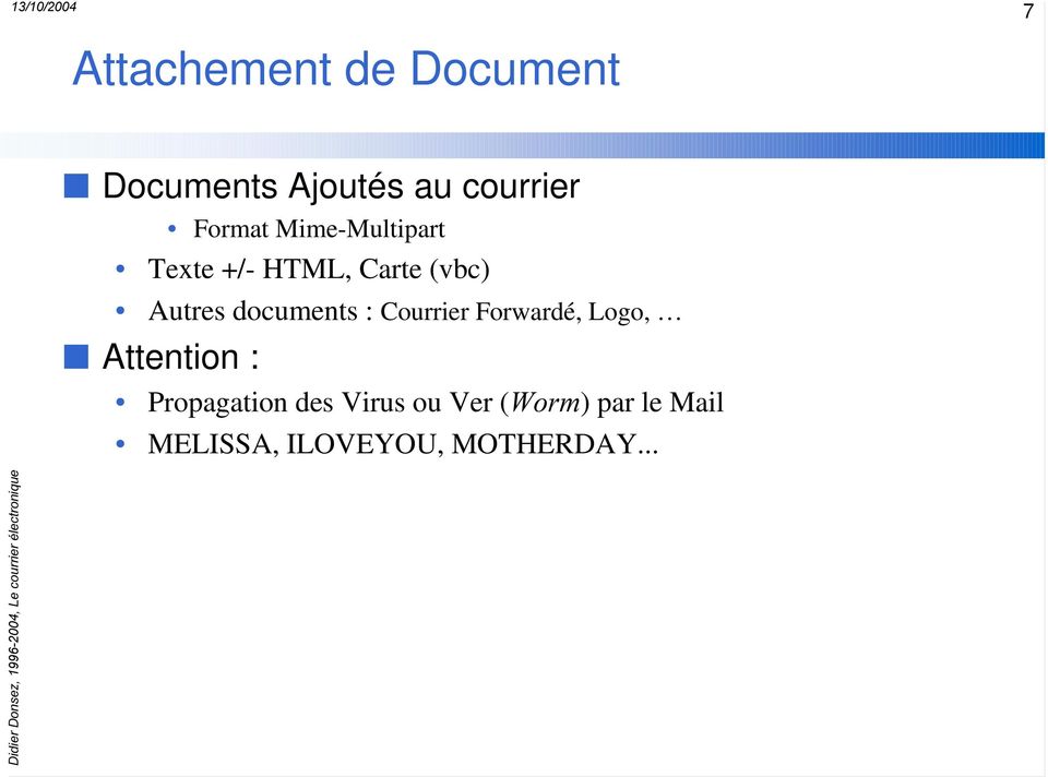 documents : Courrier Forwardé, Logo, Attention : Propagation