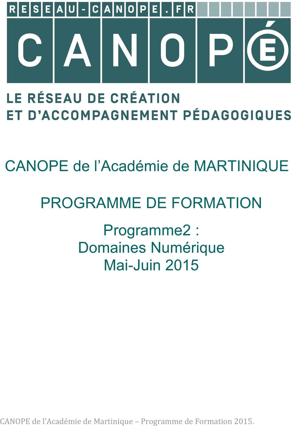 FORMATION Programme2 :