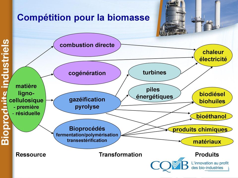 piles énergétiques biodiésel biohuiles bioéthanol Bioprocédés