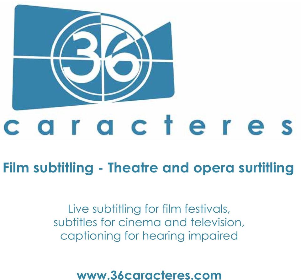 subtitling for film festivals, subtitles for cinema
