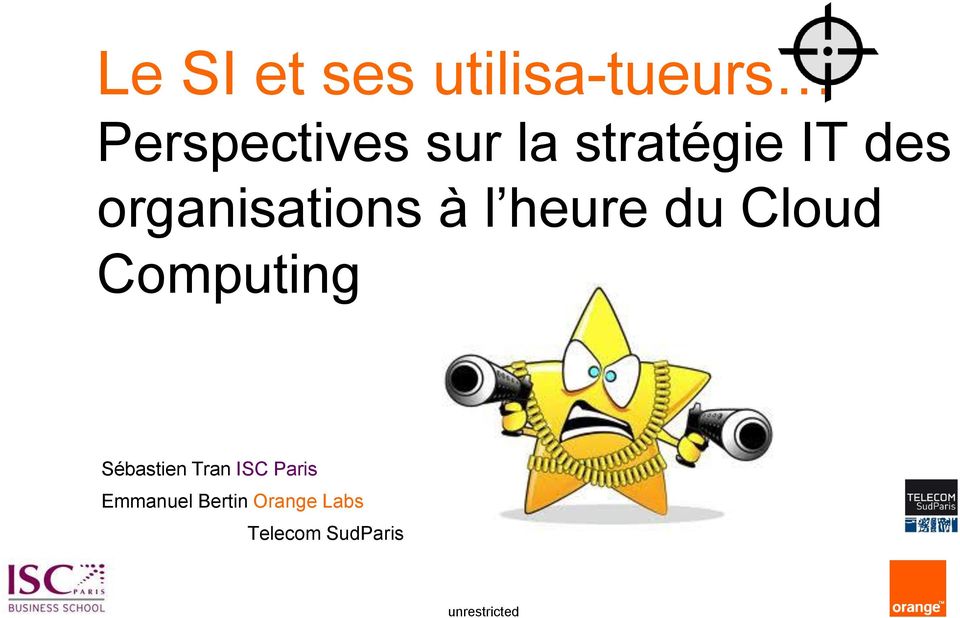 du Cloud Computing Sébastien Tran ISC Paris