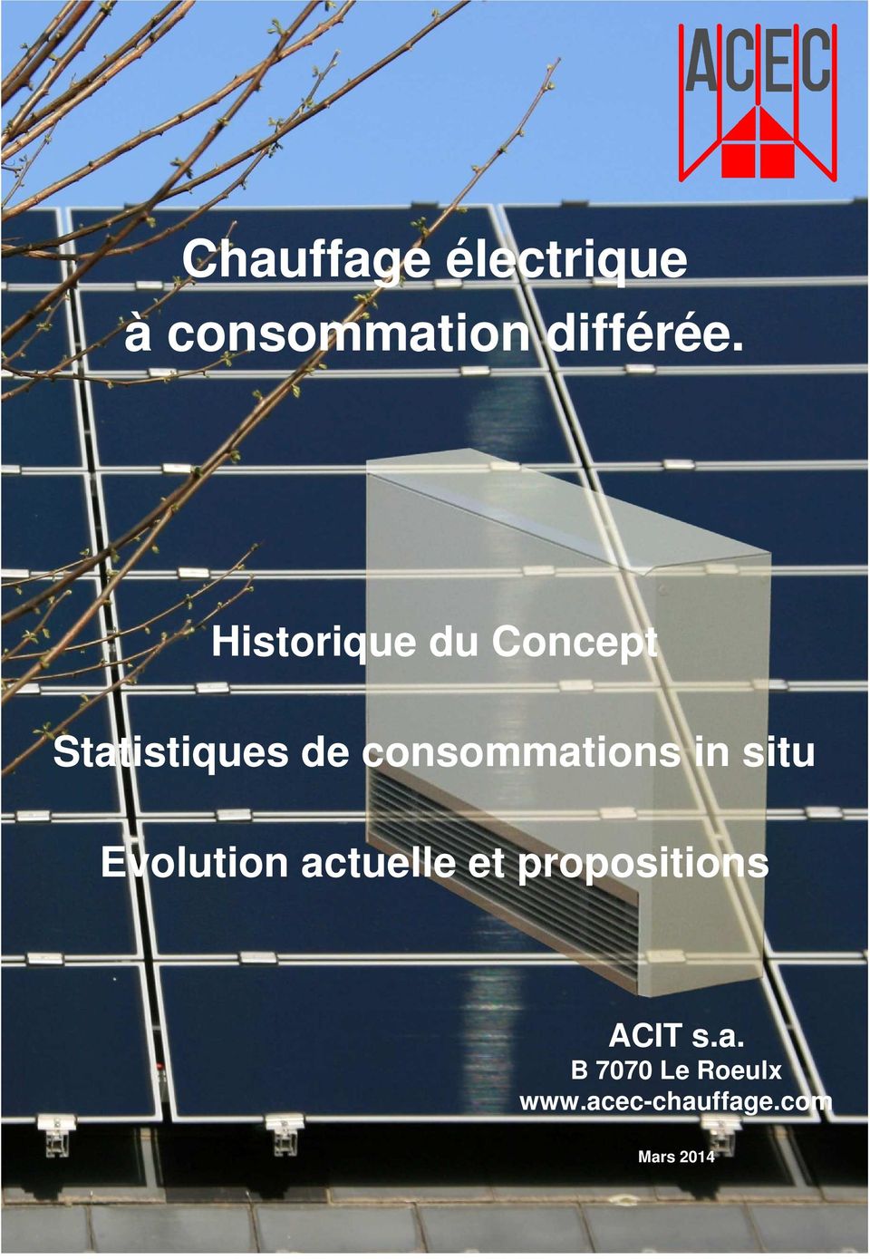 consommations in situ Evolution actuelle et