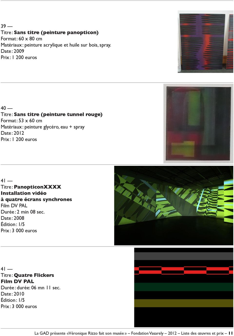 PanopticonXXXX Installation vidéo à quatre écrans synchrones Film DV PAL Durée : 2 min 08 sec.