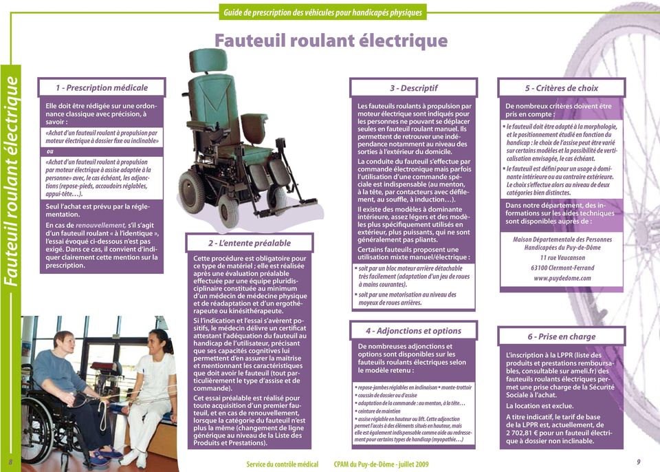 PUY-DE-DÔME. Guide de prescription des véhicules pour handicapés physiques  - PDF Free Download