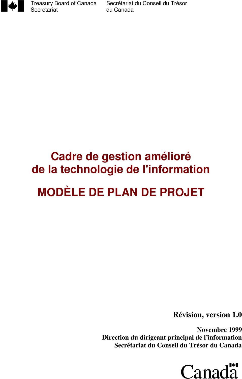 DE PLAN DE PROJET Révision, version 1.