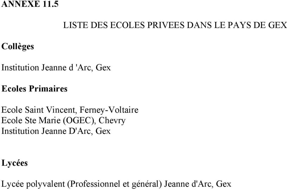 Jeanne d 'Arc, Gex Ecoles Primaires Ecole Saint Vincent,