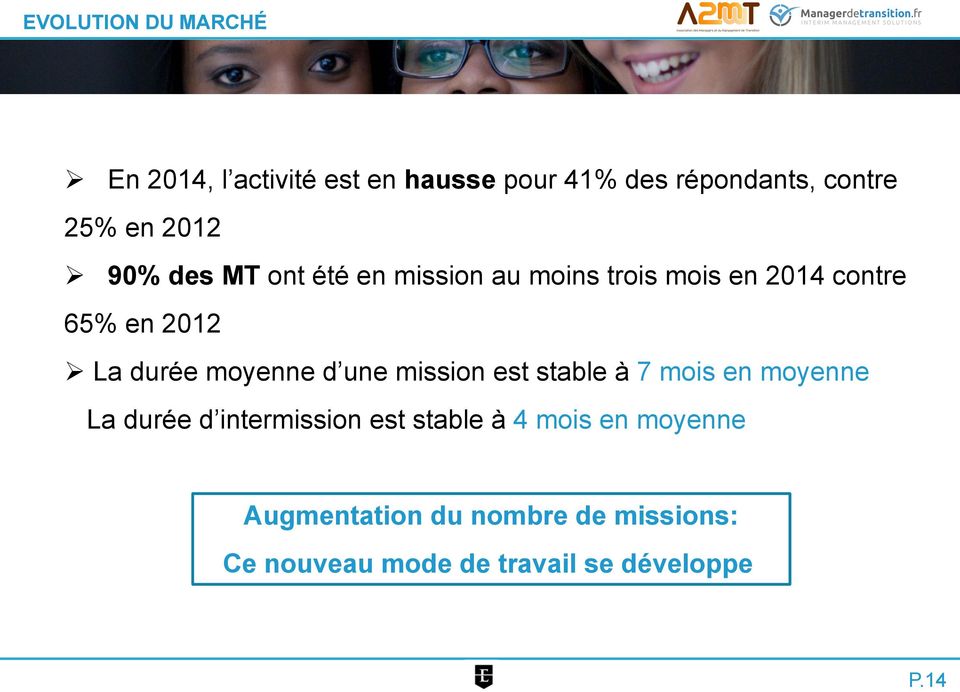 90% des MT ont été en mission au moins trois mois en 2014 contre 65% en 2012!