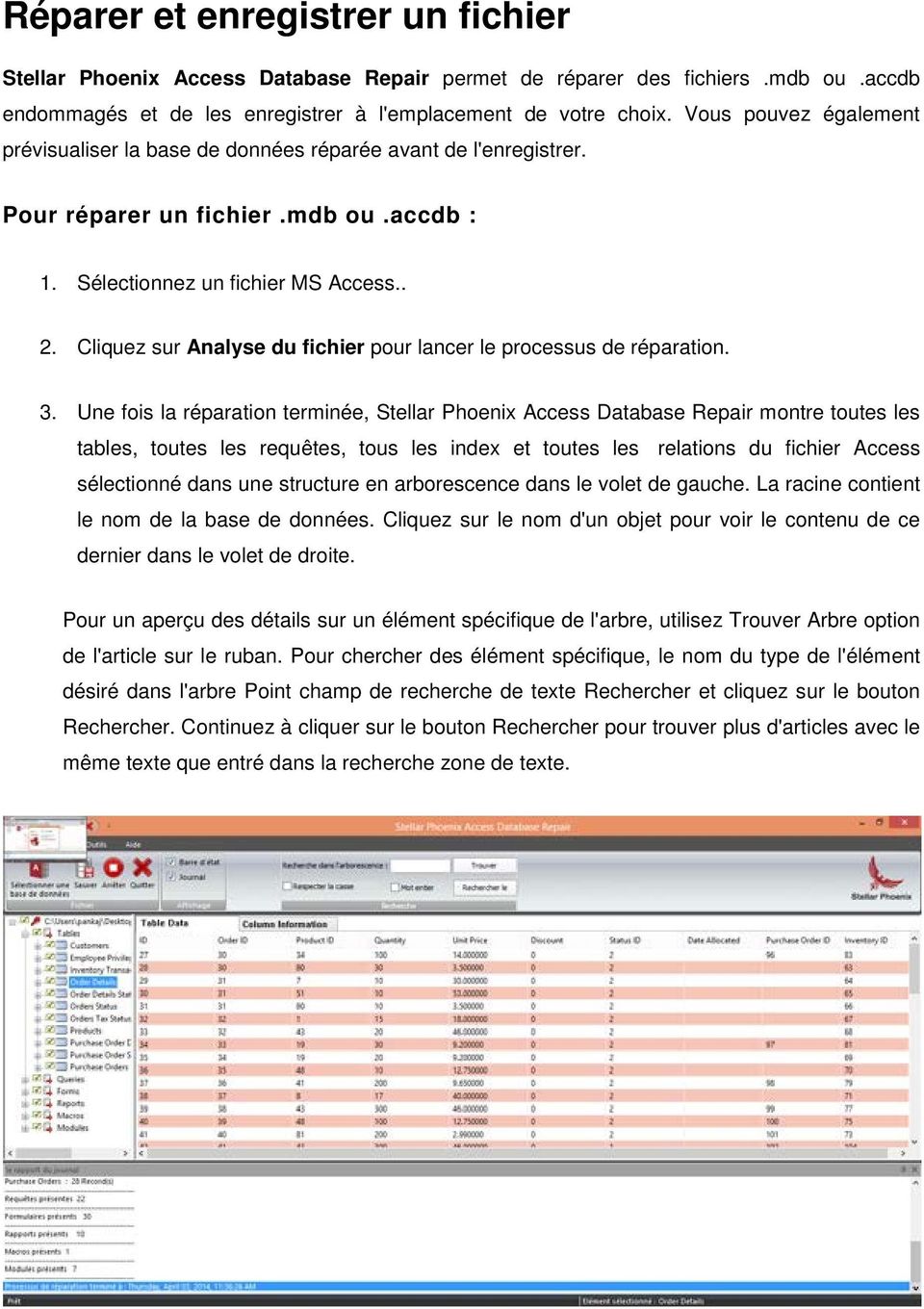 Cliquez sur Analyse du fichier pour lancer le processus de réparation. 3.
