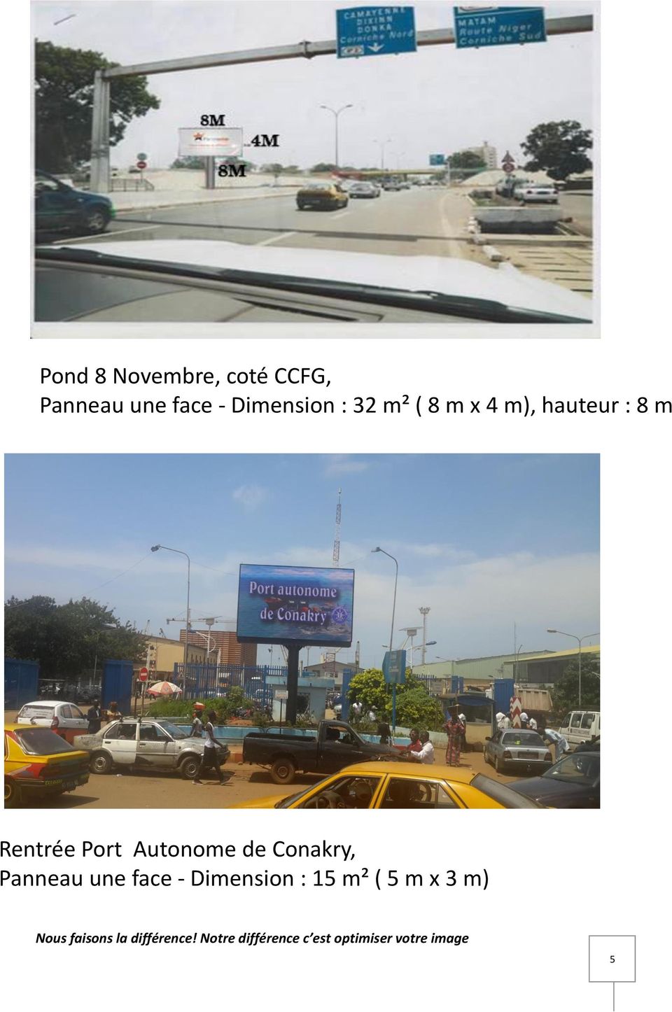8 m Rentrée Port Autonome de Conakry,