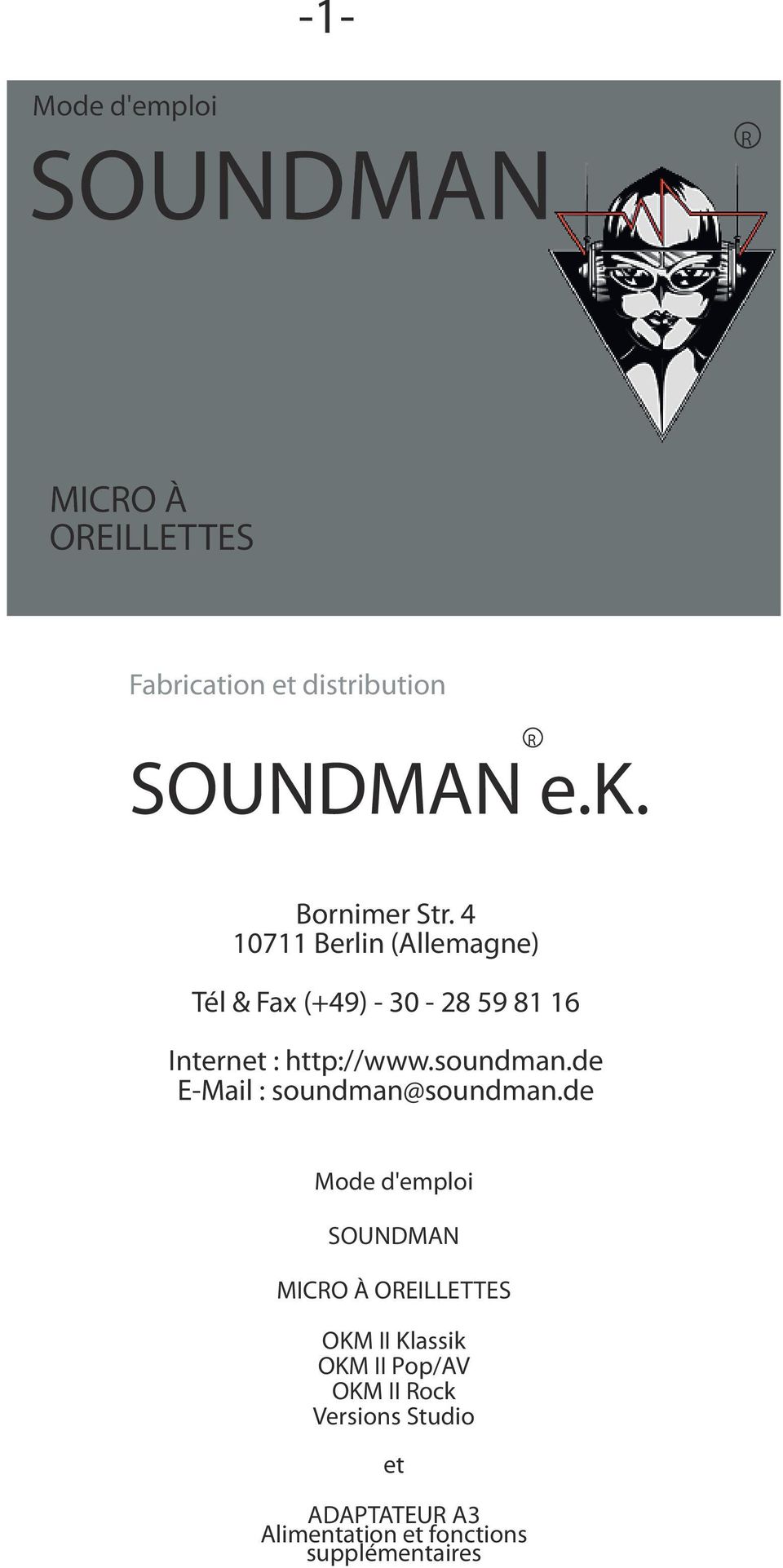 soundman.de E-Mail : soundman@soundman.