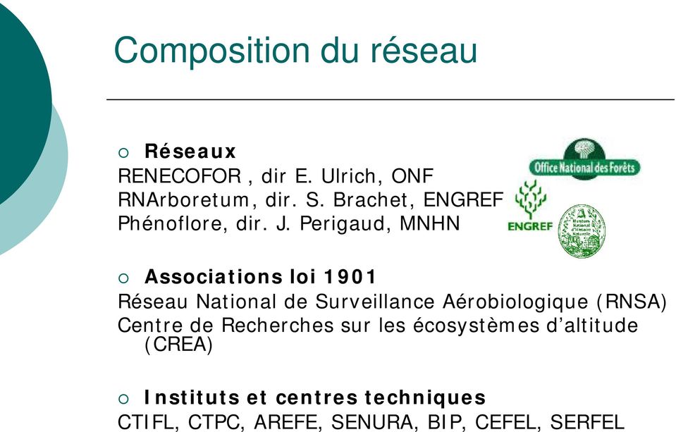 Perigaud, MNHN Associations loi 1901 Réseau National de Surveillance Aérobiologique