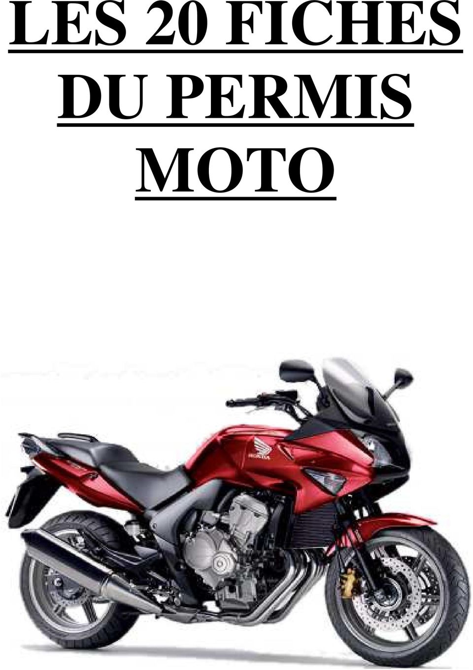 LES 20 FICHES DU PERMIS MOTO - PDF Téléchargement Gratuit
