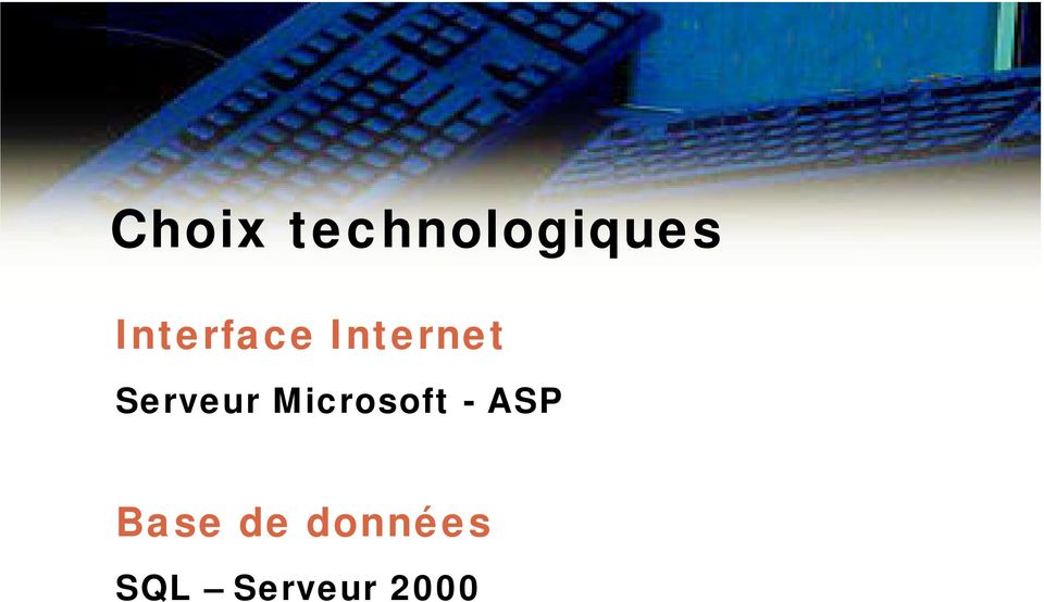 Serveur Microsoft - ASP