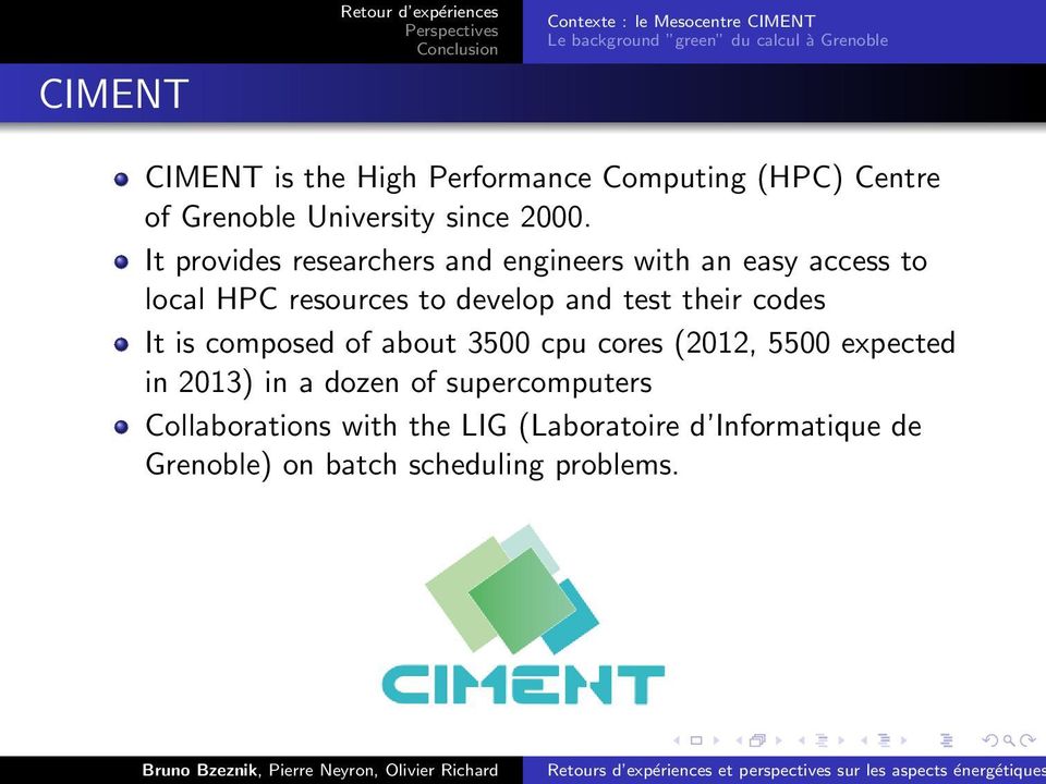 It provides researchers and engineers with an easy access to local HPC resources to develop and test their