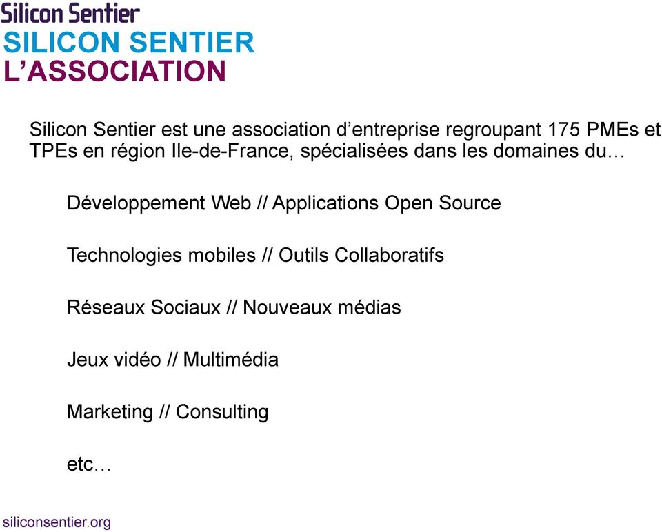 du Développement Web // Applications Open Source Technologies mobiles // Outils