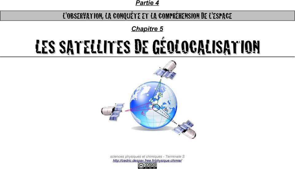 SATELLITES DE GÉOLOCALISATION sciences physiques