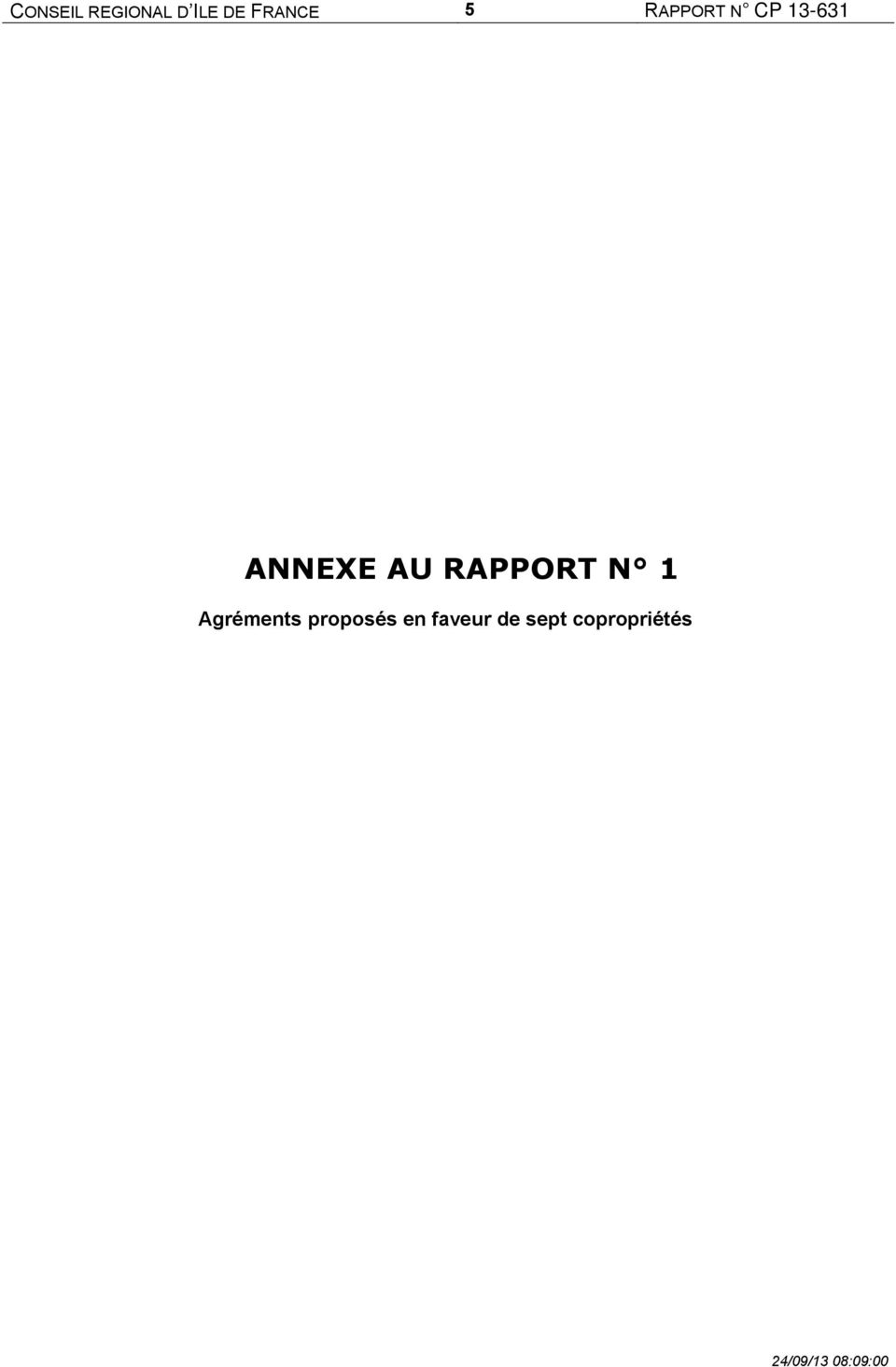 13-631 ANNEXE AU RAPPORT N 1